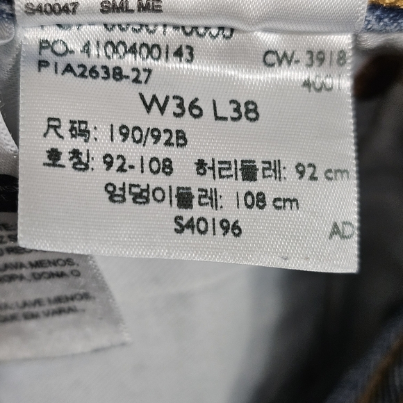 Levi's® Men's 501® Original Fit Straight Jean 36x38 Medium Wash - Picture 8 of 8